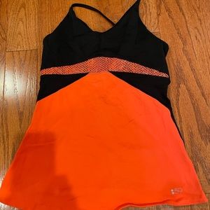 Splits59 Tank Top orange and black size s